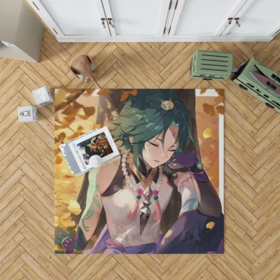 Xiao Genshin Guardian Spirit Anime Rug