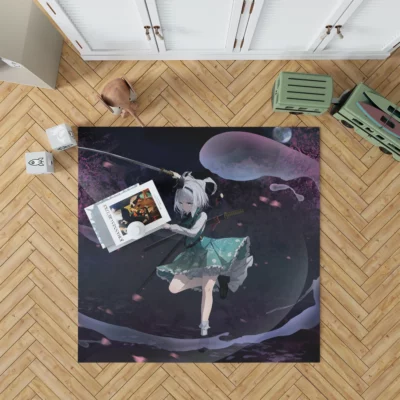 Youmu Konpaku Touhou Adventure Unveiled Anime Rug