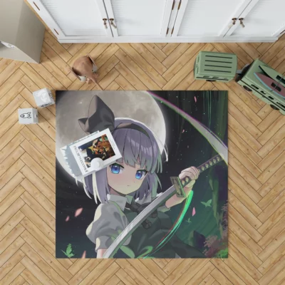 Youmu Konpaku Touhou Blade Dance Anime Rug