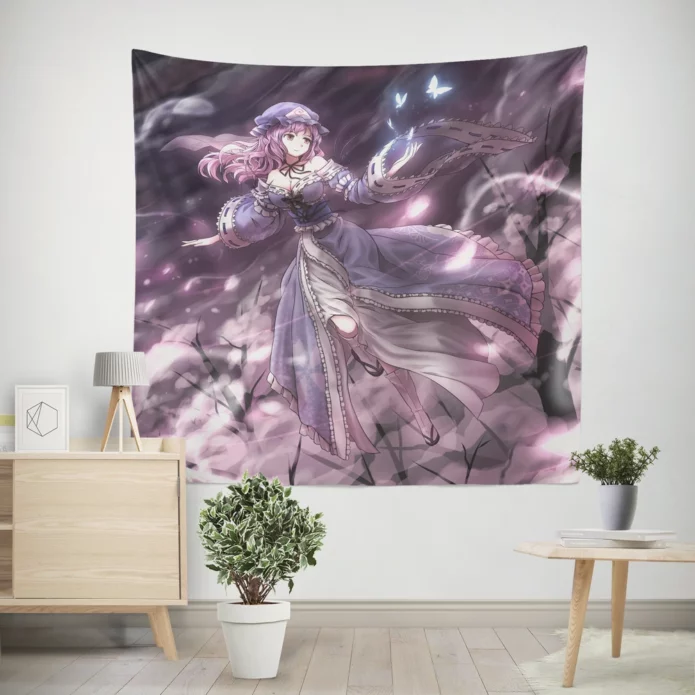 Yuyuko Saigyouji Touhou Blossom Queen Anime Wall Tapestry