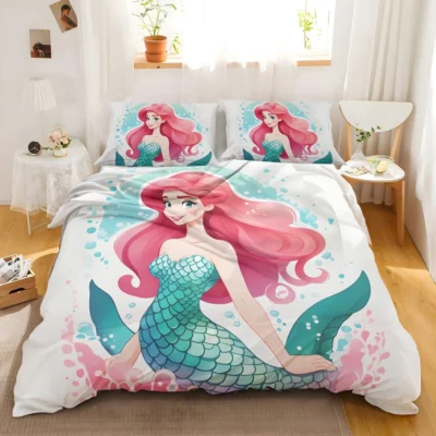 The Little Mermaid Movie Princess Ariel Bedding Set